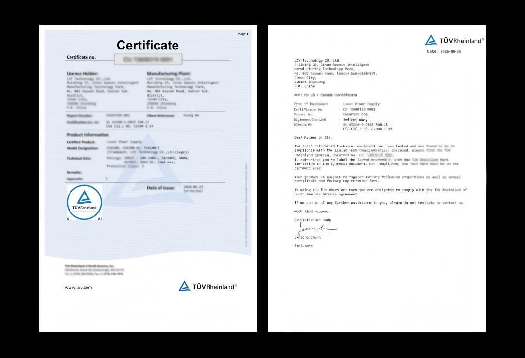 LZY ESA Series Earns cTUVus Certification for North American Market(pic1)