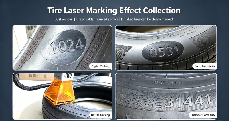 Tire-Specific Handheld Laser Marking Machine Redefining the Full-Process Tire Traceability Identification System(pic4) Handheld Laser Marker for Tires – Permanent & Traceable(pic4)